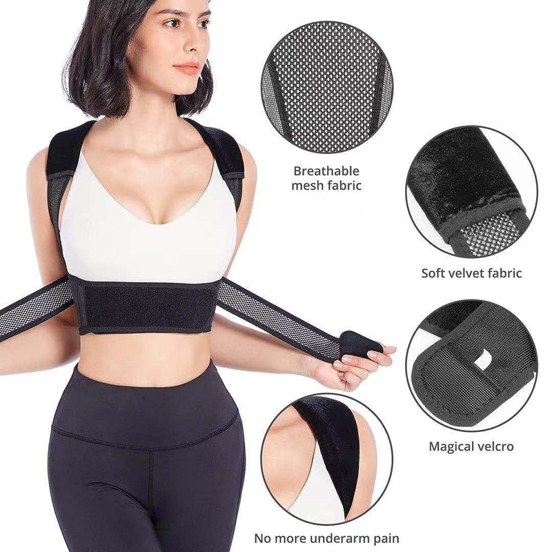 Posture Corrector for Women and Men, Comfy Adjustable Upper Back Brace, Back Straightener, Improve Posture for Neck, Shoulder, Clavicle and Back, Help Providing Pain Relief,XL (40-52in) X-Large
