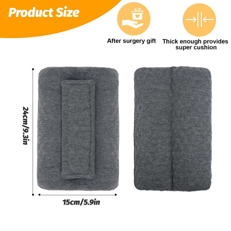 [Australia] - Upgrade Neck Pad Strap Cushion Pillow for Arm Sling Comfort Shoulder Support Pad,Pacemaker Pillow Chemo Port Pillows for Mastectomy,Open Heart Surgery Recovery Gifts Post Surgery (Dark Gray) Dark Gray 