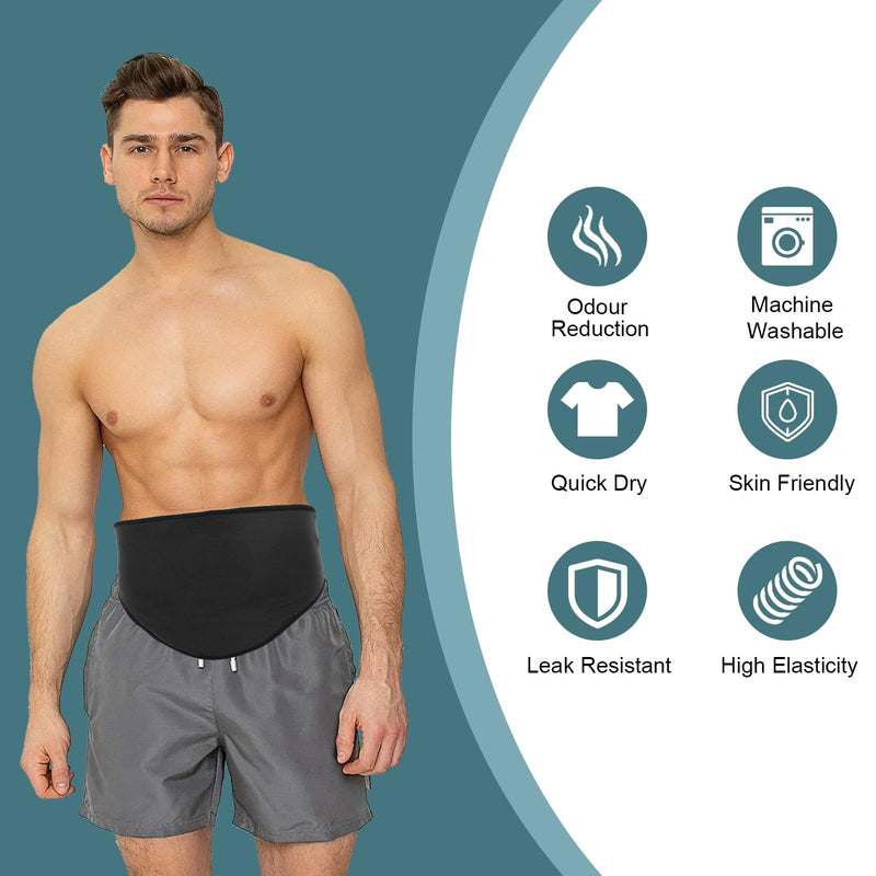 [Australia] - Ostomy Belt for Women and Men, Colostomy Bag Covers, Ostomy Bag Covers Colostomy Belt Stoma Support Belt Compatible with Colostomy Bags Ostomy Pouch Covers(M) Medium 
