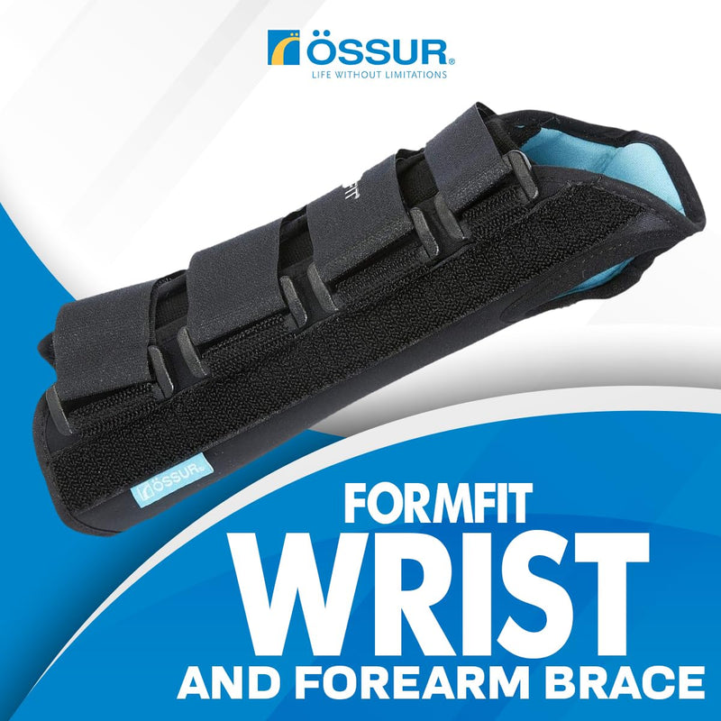 Ossur Formfit Wrist & Forearm Brace for Tendonitis, Carpel Tunnel, Post Cast Healing and Soft Tissue Injuries - Wrist Immobilization, Breathable Material, Custom Fit - 10" Version (Right, Small) Small (Pack of 1)