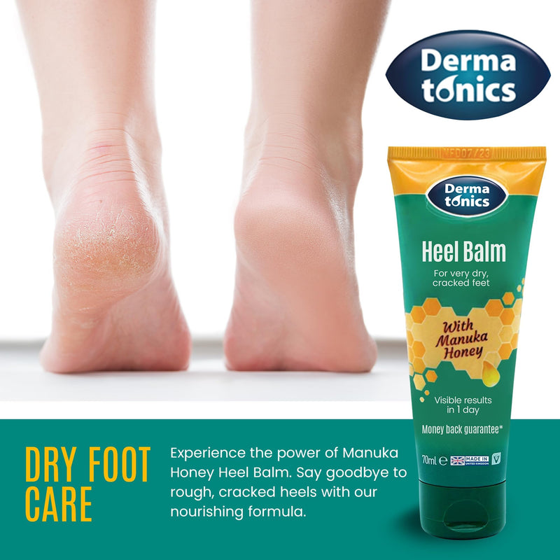 [Australia] - Dermatonics Manuka Honey Heel and Elbow Moisturizing & Exfoliating Cream for Dry and Cracked Heels | Dry Feet Treatment & Cracked Heel Repair for Rough, Dry and Cracked Feet, 2.37 fl oz Tube, 3 Pack 2.37 Fl Oz (Pack of 3) 