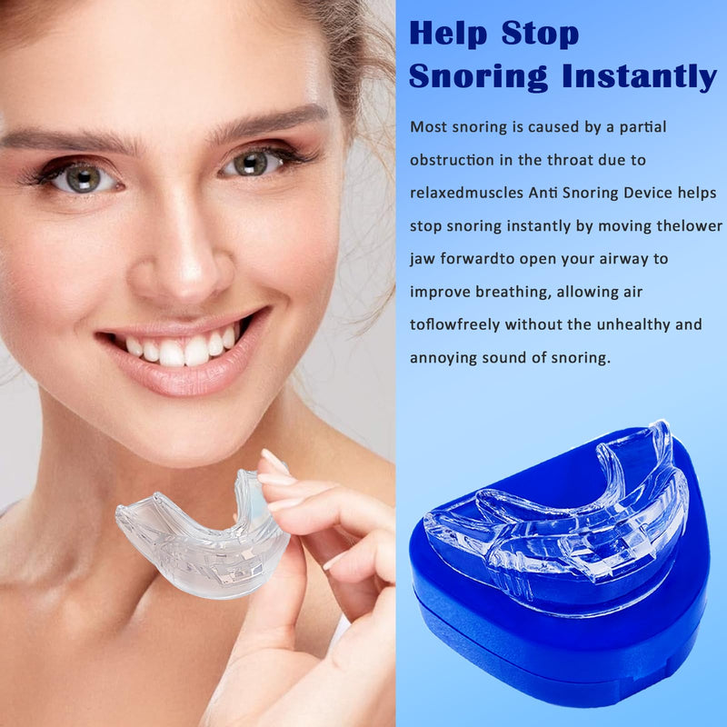 [Australia] - Anti-Snoring Mouthpiece, Snoring Solution for Men and Women (OTC use) -L006 White Large 