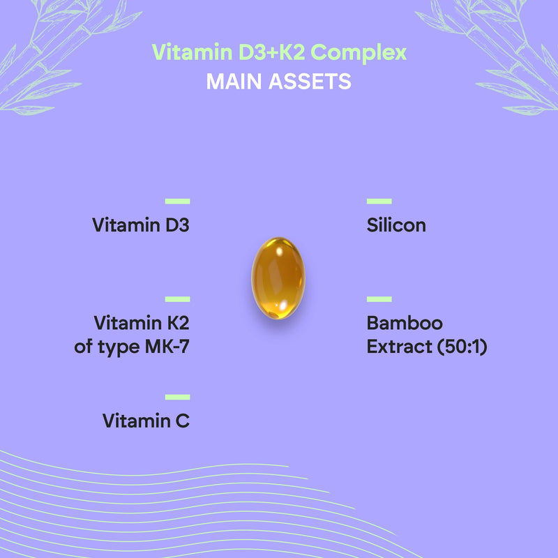 Vitamin D3 and K2 10,000 IU - D3 K2 MK7 with Vitamin C and Extra Virgin Olive Oil - 60 Softgels Vitamin D Complex Nutralie