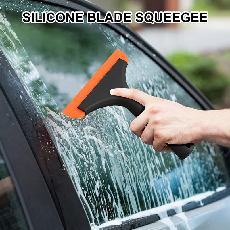 [Australia] - SetSail Shower Squeegee for Glass Doors, Small Squeegee for Shower Glass Door Mini Silicone Squeegee for Window, Door, Bathroom, Mirror, Car Window 1 Pack 