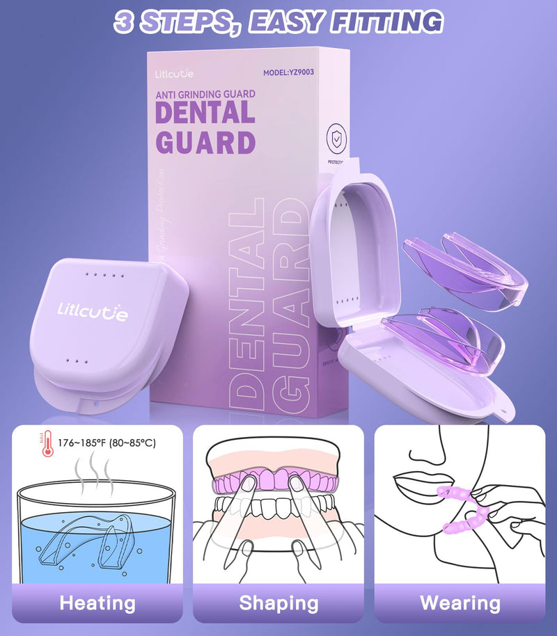 [Australia] - Mouth Guard for Women,2 Sizes (4 Pack) Mouth Guard for Grinding Teeth at Night,Night Guards for Sleeping 2 Sizes (4 Pack) 