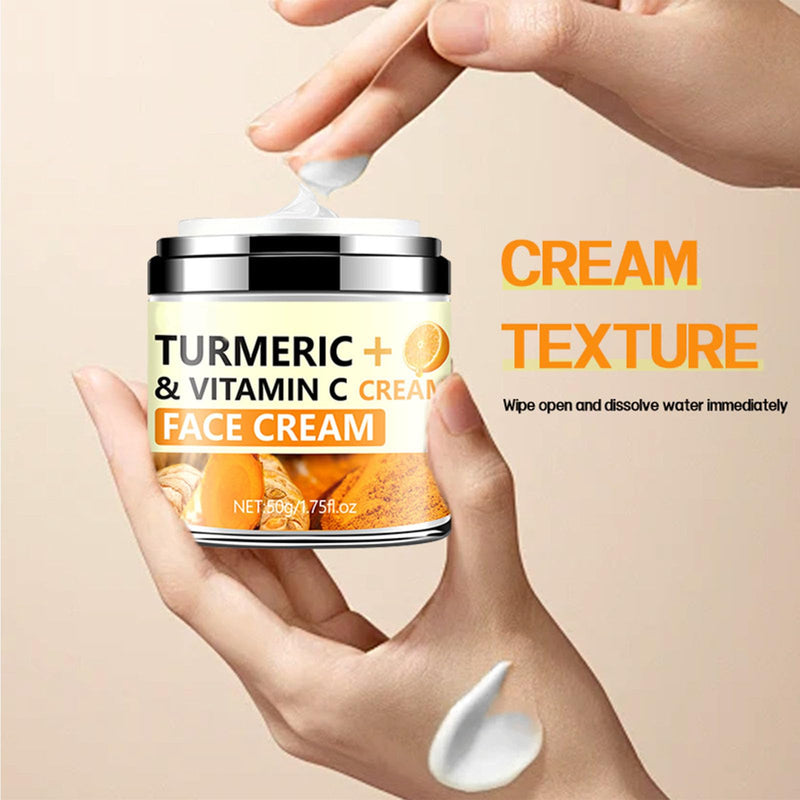 Turmeric Firming Face Cream,Hydrating Anti-wrinkle Tighten Lift Face Cream for Smooths Wrinkles, Tightening and Lift Skin, Fine lines, Loose & Sagging Skin for Dry, Sensitive & Dull 1.76 oz