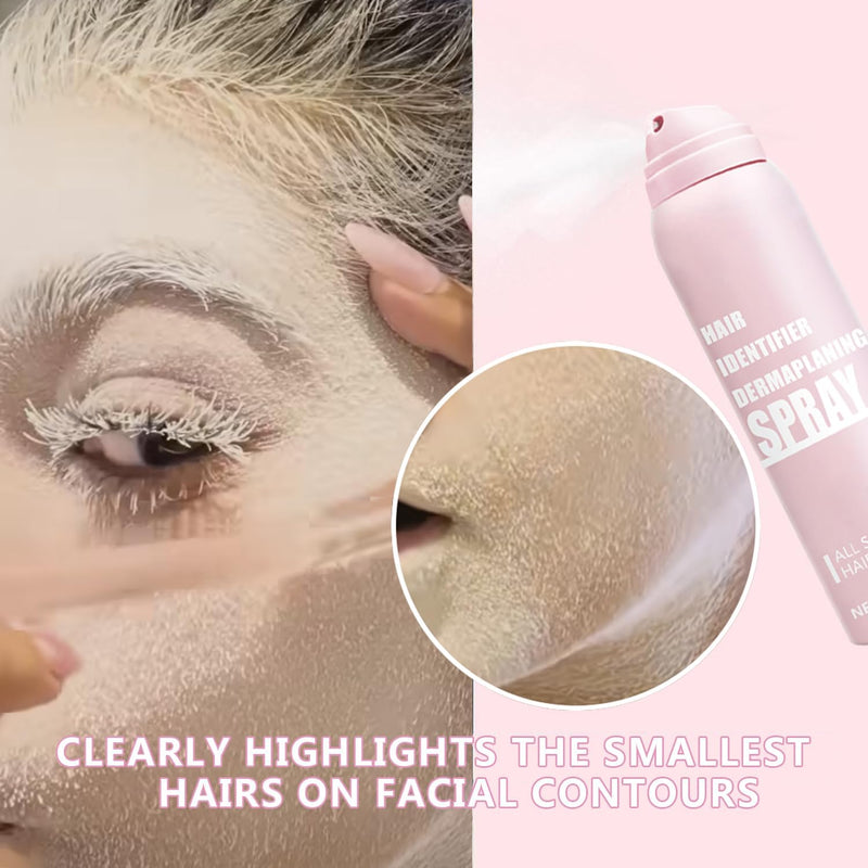 2PC 114ML Hair Identifier Spray for Face Dermaplaning,Dermaplaning Spray to Show Facial Hair-Facial Hair Identifier Spray for Dermaplaning,Face Hair Identifier Spray