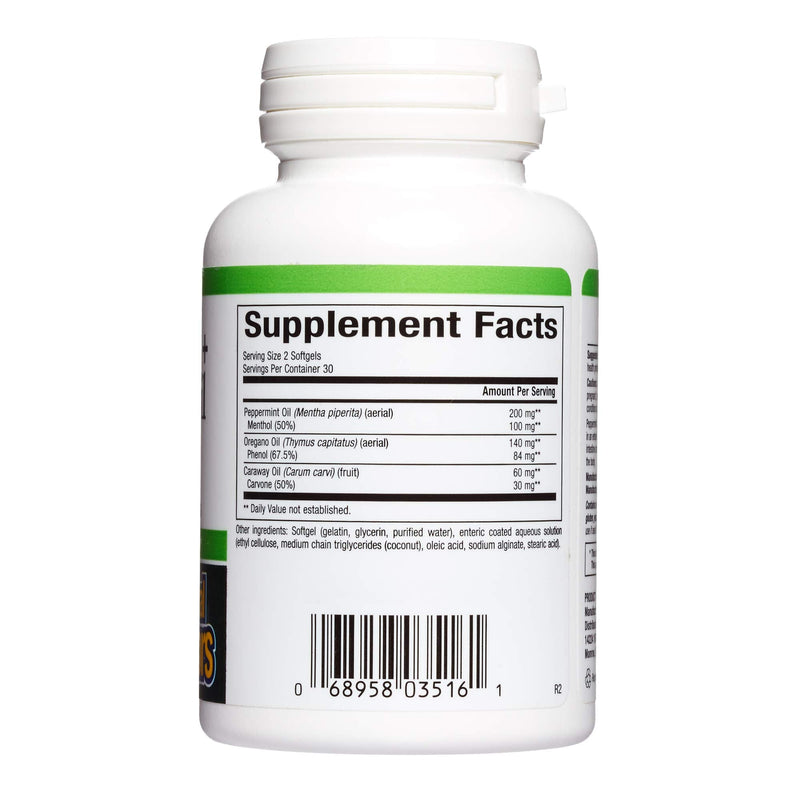 [Australia] - Natural Factors, Peppermint & Oregano Oil Complex, Digestive Aid for Gastrointestinal Health, 60 softgels 