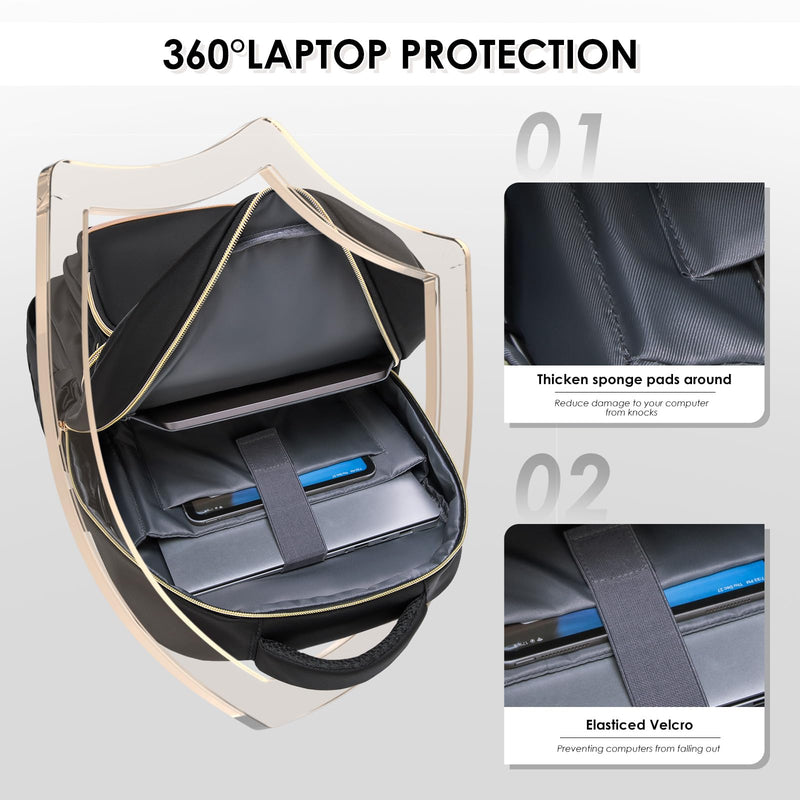 15.6Inch Laptop Backpack for Women Men Travel Duffel Bag for Women Weekender Overnight Carry on Tote with Shoe Compartment Wet Pocket