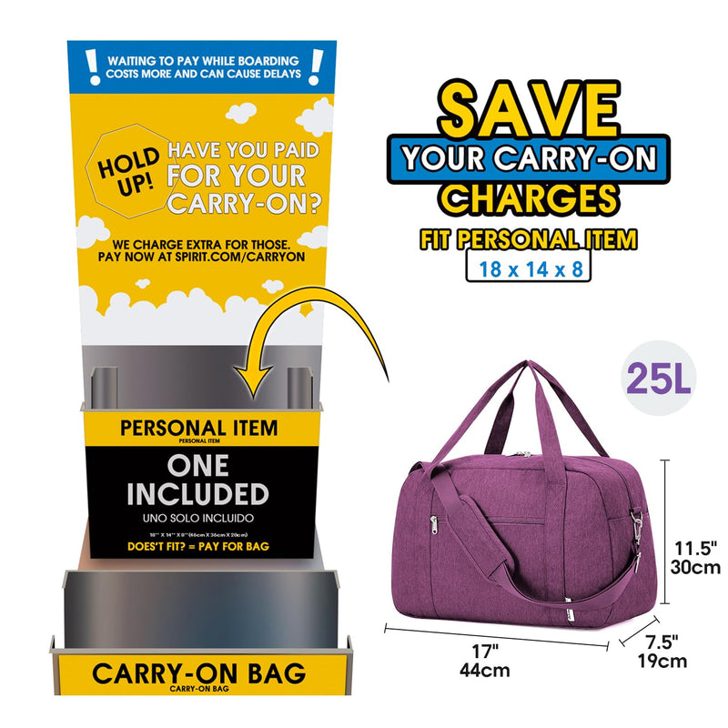 Narwey Carry on Bag Travel Duffel Bag with Wet Pocket + Toiletry Organizer Traveling Dopp Kit Shaving Bag