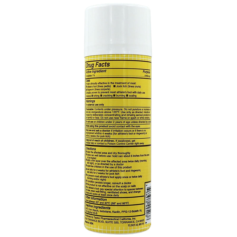 Derman Foot Powder Spray for Athlete's Foot, 4.6 Oz (Pack of 3) | Treatment Formula