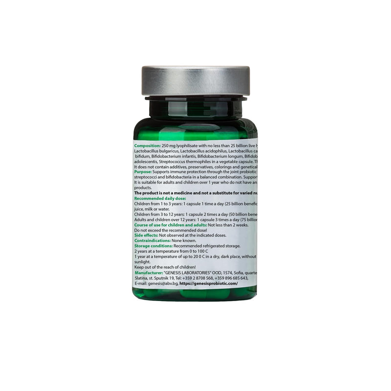 [Australia] - Bio Probiotic Supplement 30 Capsules with Bifidobacterium and Lactobacillus spp. 250 mg MegaMix Immune Support Acidophilus Probiotics for Digestive Health Gut Restore Probiotic 