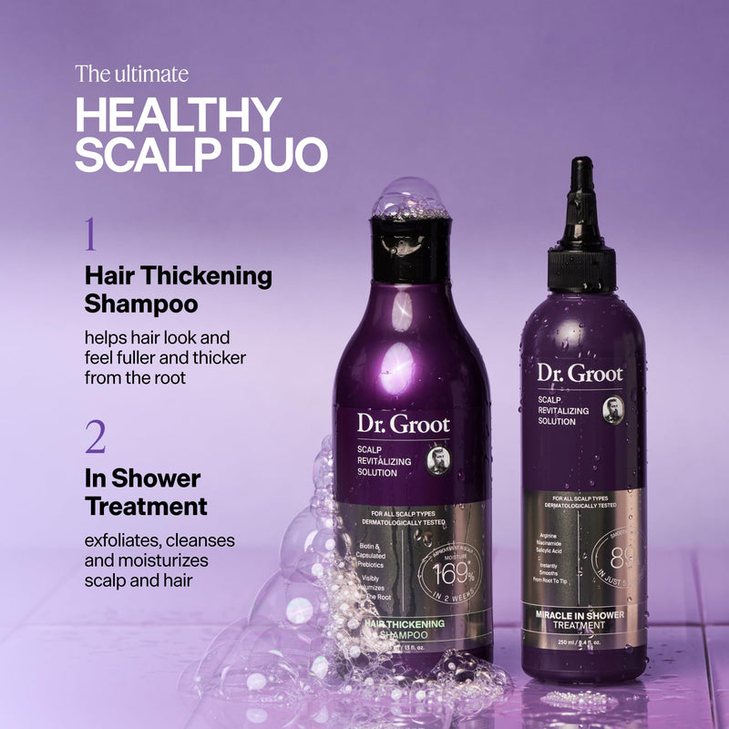 Dr. Groot Miracle in Shower Moisturizing Treatment for Hair Loss, Korean Hair Care Rinse, Rosemary Oil for Smooth, Healthier-Looking Hair in 5 Seconds, Scalp Revitalizing Solution