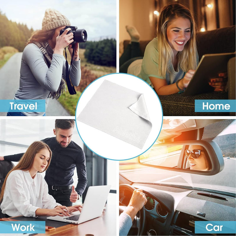 [Australia] - 18 Pack Premium Microfiber Cleaning Cloths for Glasses, Glasses Cleaning Cloth for Cleaning Lenses, Screens, Cameras, Cell Phone, Eyeglasses, LCD TV Screens, Tablets and More OIGINAL 6*7 