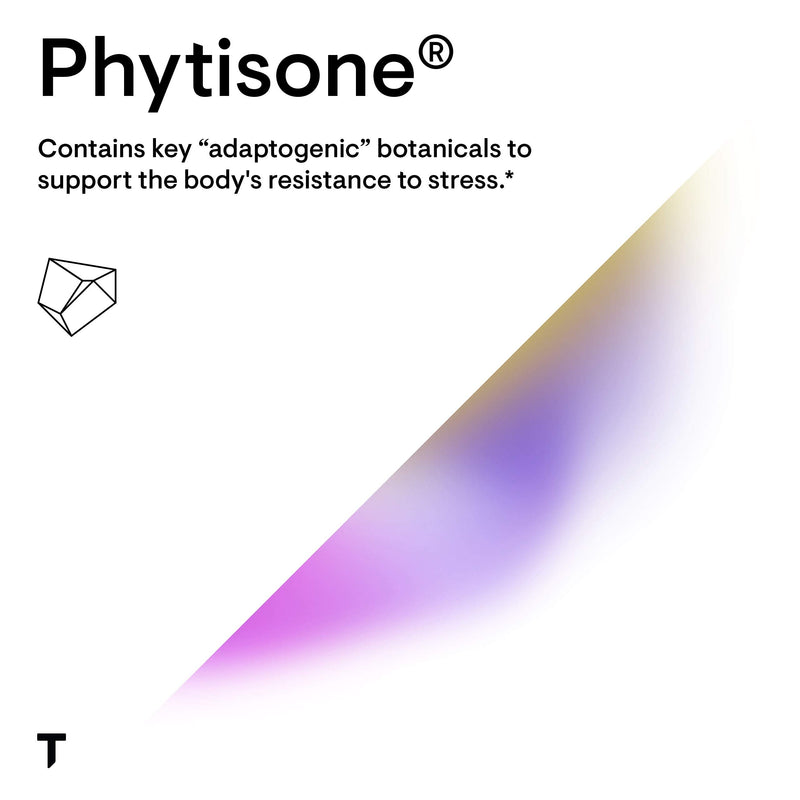 [Australia] - THORNE Stress Balance (Formerly Phytisone) - Adrenal Support Supplement with Vitamin C & Ashwagandha - Dairy-Free Health Support - 60 Capsules - 30 Servings 