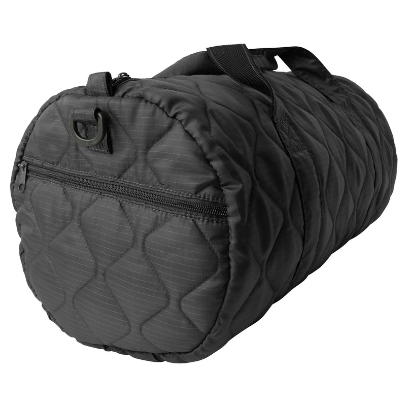 Rothco Lightweight Woobie Duffle Bag – Quilted Casual Travel Gym Clothing Overnight Bag One Size Black