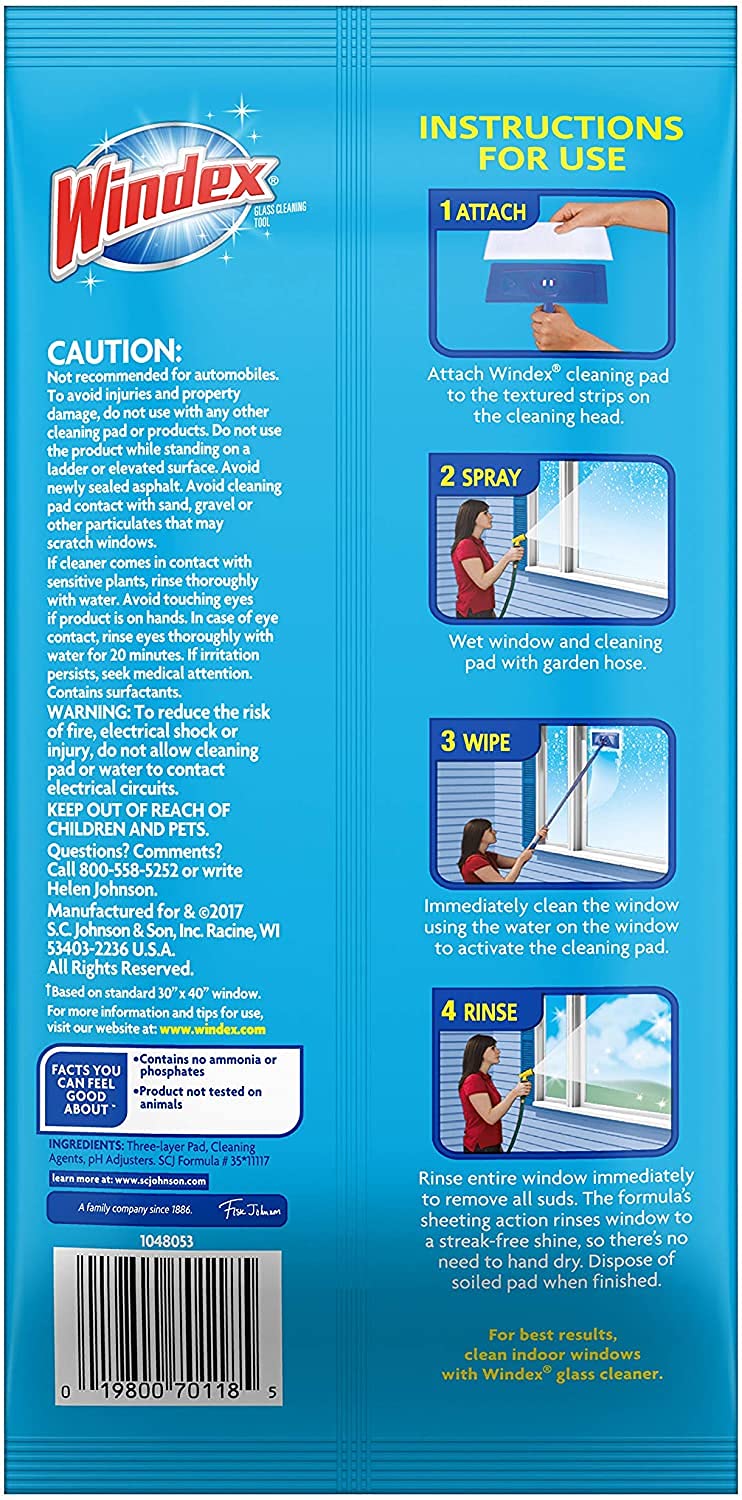 [Australia] - Windex Outdoor Refill Pads 2 Count (2 Count (Pack of 1)) 