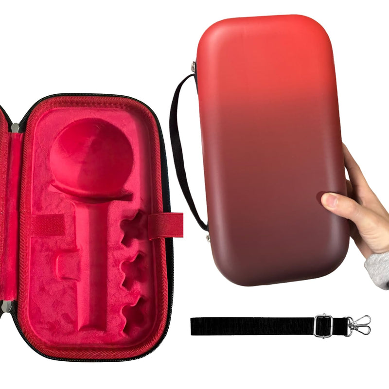Case for Strays Lightstick - Clear Travel Carrying Storage Bag Holder for Ver.1 / Ver.2 Light Stick - Crossbody Protective Cover Merch for K-pop Fans Gift (Red) Red