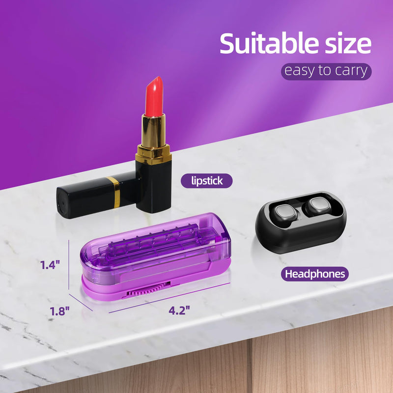 [Australia] - DUBSTAR Pill Cutter Splitter for Small and Tiny Pills, Multiple Pill Cutters for Small or Large Pills, Adjustable Pill Splitter with Centering Device and Blade Guard for Multi Tablets (Purple) Purple 