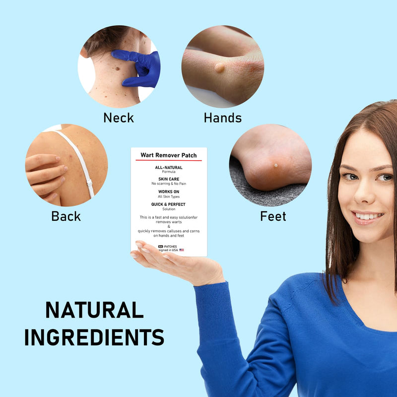 [Australia] - WABRINY Wart Remover Patches, Fast & Easy Operate Hydrocolloid Gel Waterproof Invisible Sticker, Skin Care Removal Patches for Home Daily Use-8KZ 1 Box 