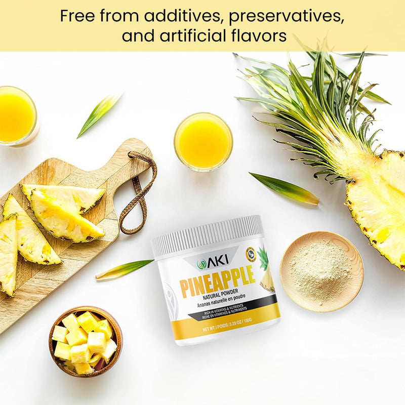 Pineapple Powder - Rich in Vitamin C, Raw & Rich in Nutrients - 5.29oz/150g