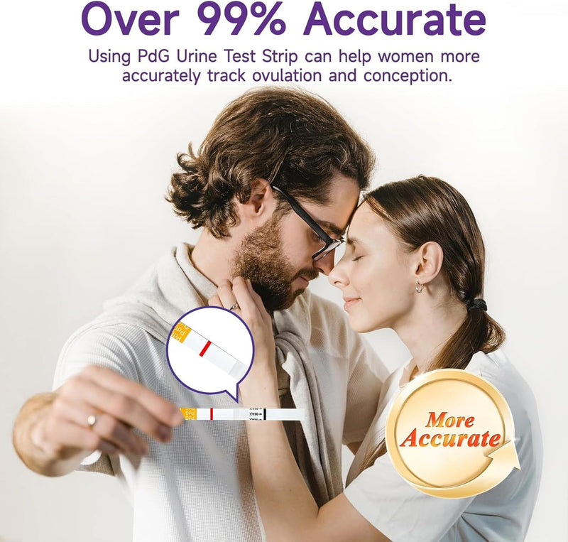 PdG Test Strips,Track Ovulation Insights with Progesterone Urine Tests – Home Fertility Test for Women - PdG (Pregnanediol Glucuronide) 5 Count Progesterone Test Strips 5 Test Envelop
