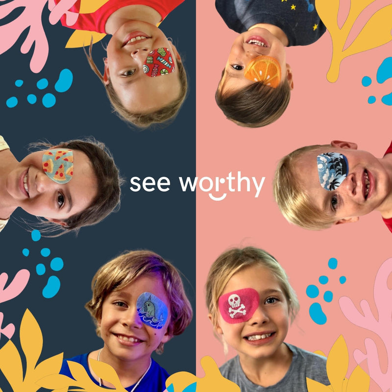 [Australia] - Adhesive Eyepatch for Kids & Adults - As Seen on Shark Tank - Breathable, Comfortable Nature-Themed Eyepatch for Lazy Eye - Amblyopia & Sensitive Skin Medical Eye Patches - 48 Patches by See Worthy 