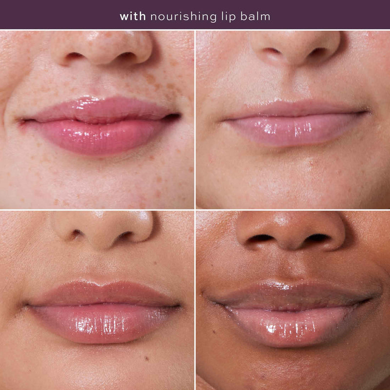 ITK Nourishing Lip Balm - Hydrate Dry, Chapped Lips with Shea Butter + Coconut Oil + Vitamin E - Moisturizes + Soothes Chapped Lips - Glossy, Fragrance Free, Clear, 0.2 Oz