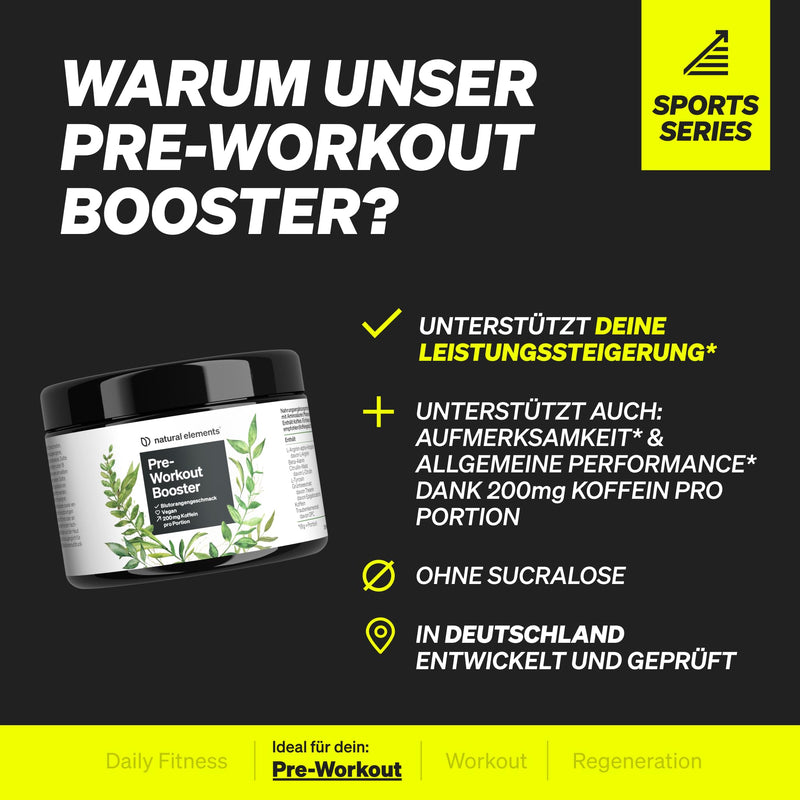 [Australia] - Pre-workout booster with caffeine - blood orange flavor - with amino acids, theanine & EGCG - vegan, high dosage - produced in Germany & laboratory tested 