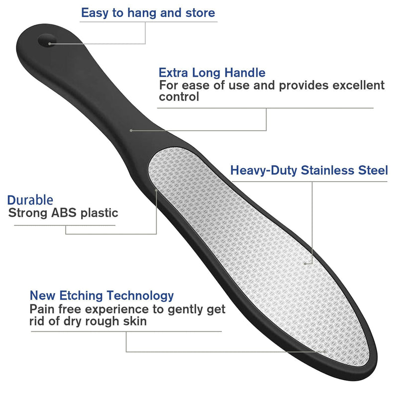 [Australia] - Callus planer foot care, callus file, callus rasp, callus removal foot, callus remover, removes dead and shriveled skin calluses, for pedicure and foot care, double-sided 
