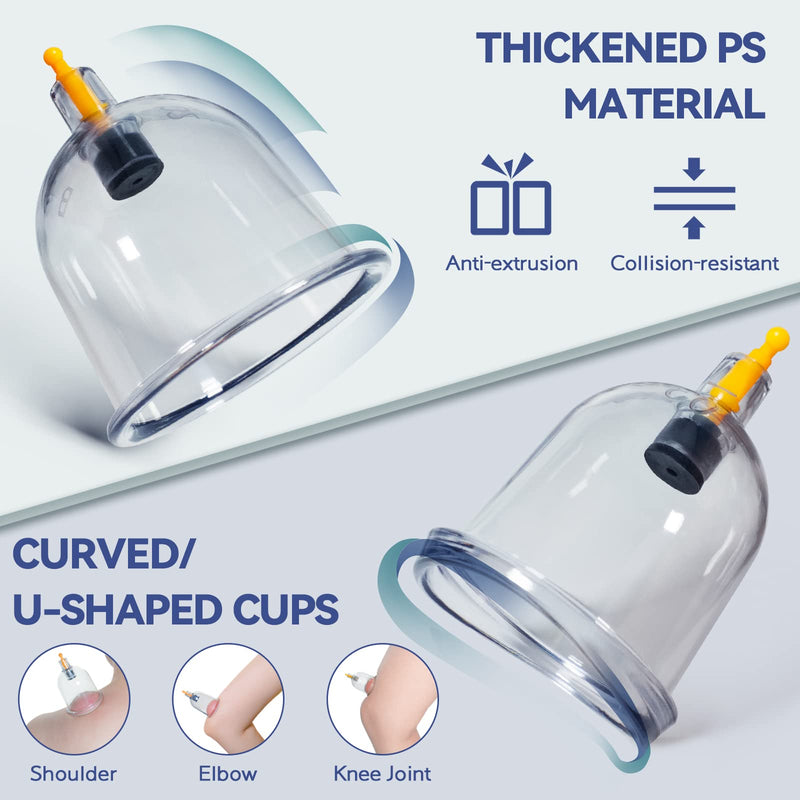 [Australia] - KingPavonini 24 Cups Cupping Therapy Set, Professional Chinese Cupping Set with Magnetics, Portable Vacuum Cupping for Cellulite Reduction, Pain Relief and Blood Circulation 