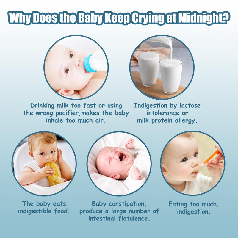 [Australia] - 20 Count Gas and Colic Reliever for Babies, Infant Gas Colic Relief Flatulence Stick, Instant Constipation Relief for Newborns Boys Girls 