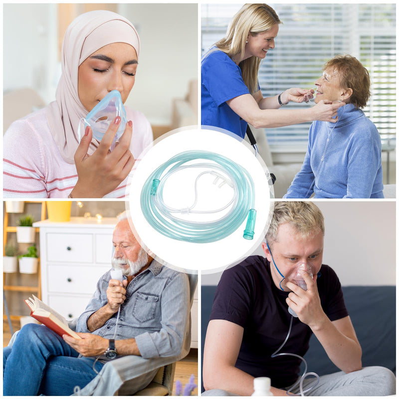 [Australia] - 5 Pack Soft Oxygen Nasal Cannula for Adult, 8.2 feet Standard Nasal Cannula Tubing for Oxygen Concentrator, Oxygen Tubing for Kink Resistant, Lightweight Adult Size 5 pack 
