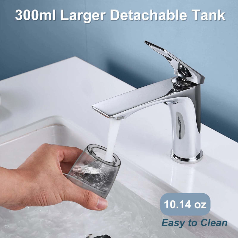 [Australia] - Water Flosser for Teeth Cordless, 300ML Powerful Water Teeth Cleaner Pick Rechargeable Oral Irrigator, 5 Modes Water Dental Flosser Teeth Pick for Teeth Cleaning,Home Use Travel Friendly (White) White 
