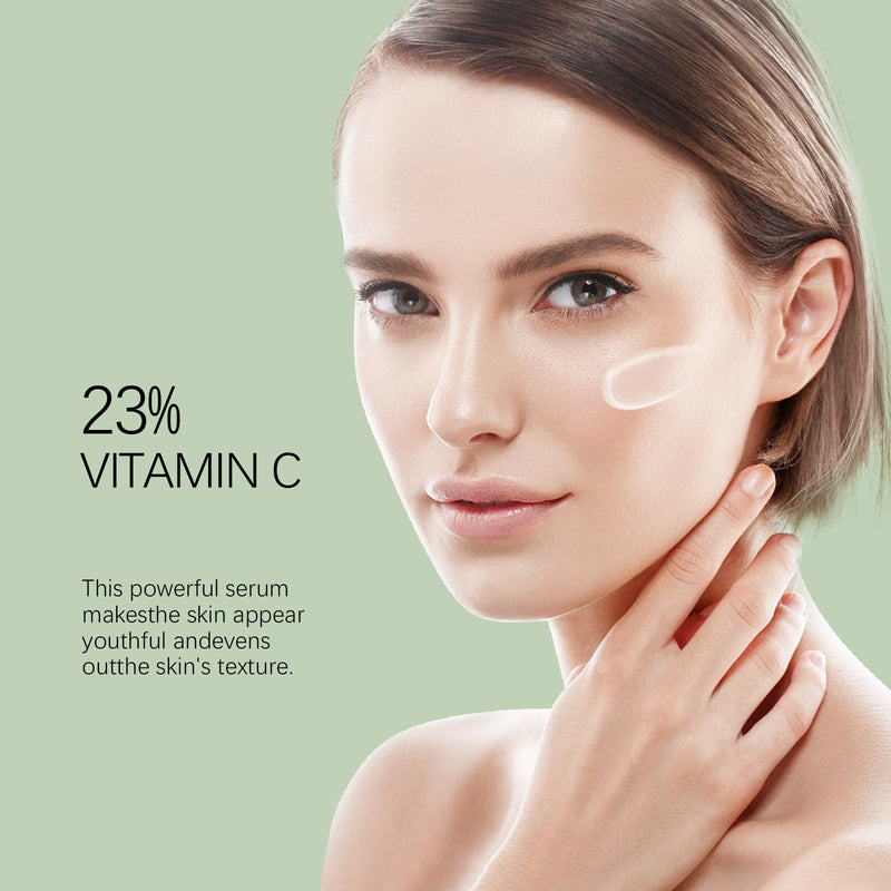 Vitamin C Serum for Face with Hyaluronic Acid iacinamide, Salicylic Acid & Lemon Extract, Brightening Serum For Dull 1FL OZ(30ML)