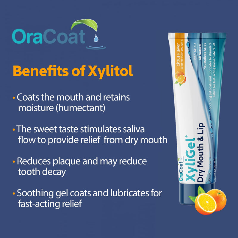[Australia] - OraCoat XyliGel 1 Pack Soothing Dry Mouth Moisturizing Relief Gel with Xylitol, Sugar Free, for Dry Mouth, Stimulates Saliva Production, Non-Acidic, Daytime and Night Time Use 1 Count (Pack of 1) 