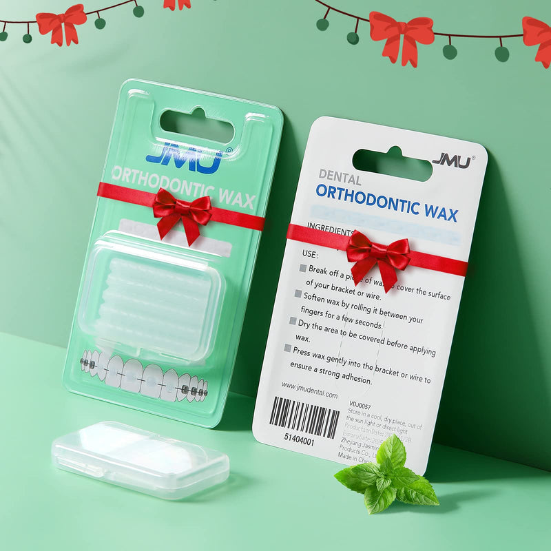 [Australia] - JMU 1 Pack Orthodontic Wax, Precut Braces Wax, Dental Wax Braces Mint Flavored 
