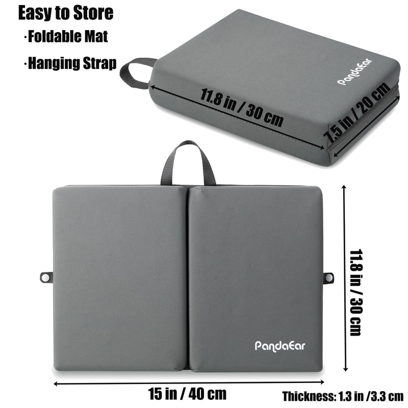 [Australia] - PandaEar Baby Bath Knee Pad, Foldable Non-Slip Kneeling Mat Cushion Foam Kneeler Mat for Toddler Bathroom Bathing Time -1.5 Inch Thick 