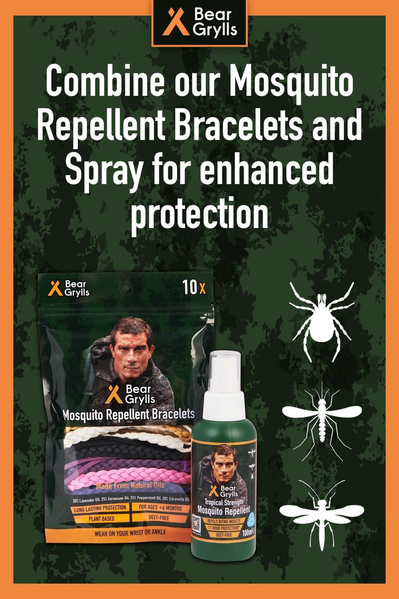 [Australia] - Mosquito Repellent Bracelets | Crafted for Adventure | Adjustable Leather | DEET-Free | Long-Lasting Protection | Pack of 10 10 Count (Pack of 1) 