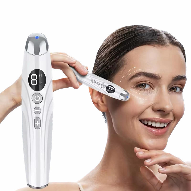 Eye Lift Wand, Depuffing Wand Chargeable Heated Eye Wand - Eye Massager for Dry Eyes, Dark Circles and Puffiness, Eye Lifting Device for Fine Lines and Wrinkles Beauty Wand