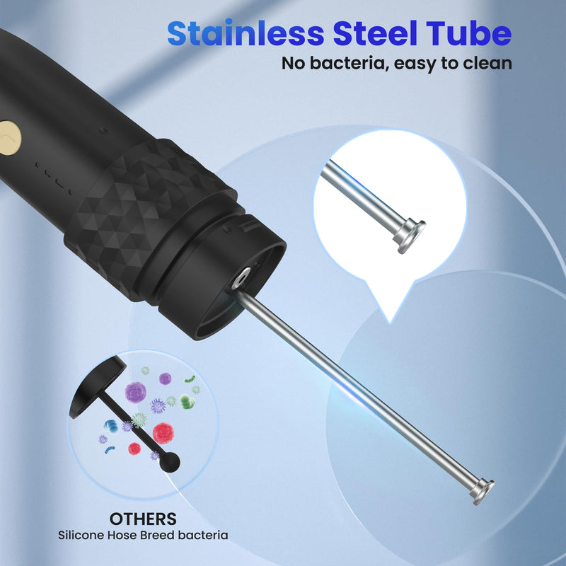 Electric Toothbrush with Water Flosser, 2 in 1 Cordless Toothbrush and Water Flosser Combo,Water Flosser for Travel and Home(Black) Black