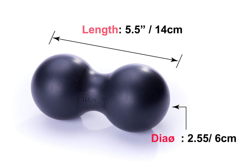 [Australia] - Peanut Massage Ball Roller Double Lacrosse Ball Acupoint Myofascial Release Muscle Knot Relaxer Mobility Trigger Point for Physical Therapy Self Deep Tissue Manual Massager Equipment Tool Set 4 