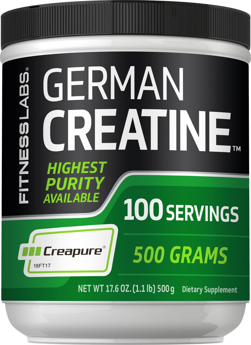 [Australia] - Fitness Labs German Creatine Monohydrate Powder | 1.1 lb | Creapure Fitness Supplement | 100 Servings 100 Servings (Pack of 1) 