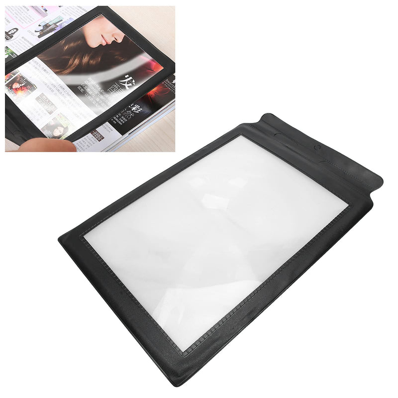 A4 Magnifier Full Page Reading Large Sheet Magnifying Glass Reading Aid for Books Menus Newspapers for Reading Small Fonts, Low Vision Seniors, Macular Degene