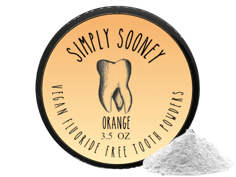 [Australia] - Simply Sooney Fluoride Free Remineralizing Tooth Powder Kid Safe Orange Formula Value Size Up to 6 Month Supply I for Naturally Stronger Teeth I Healthier Gums I Brighter Smile 3.5 oz BPA Free Plastic Jar 