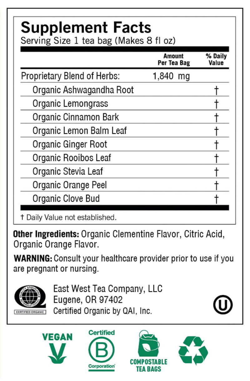 [Australia] - Yogi Tea Organic Sweet Clementine Stress Support Supplement, 16 Count 