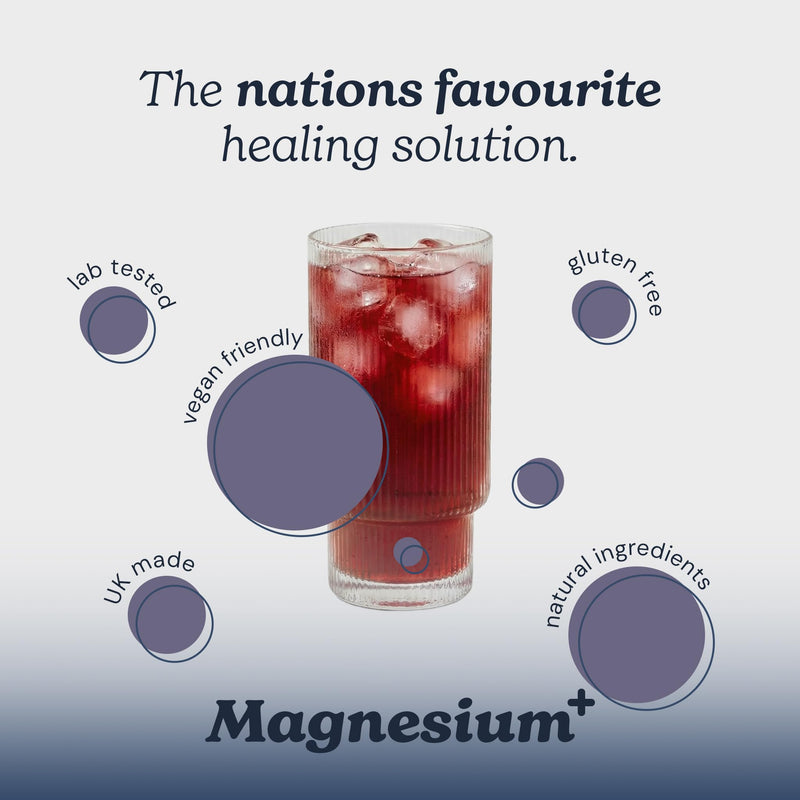 Magnesium Glycinate Sleep Powder | L-Theanine Chamomile Passionflower | High Absorption | Berry | 30 Servings