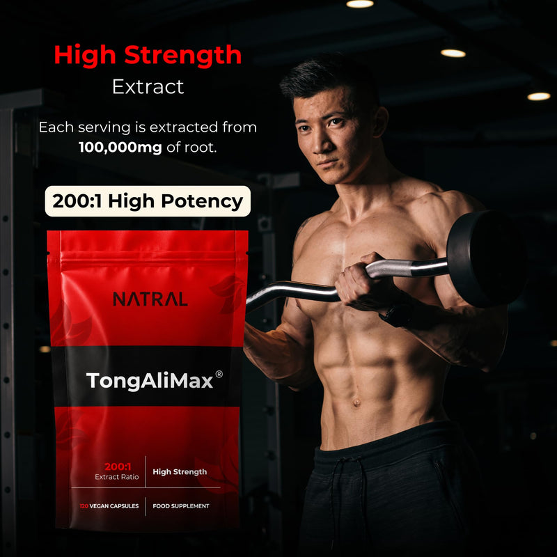 TongAliMax 120 Capsules - 100% Pure Root Extract Only - No Additives or Fillers - Promotes Vitality and Natural Energy