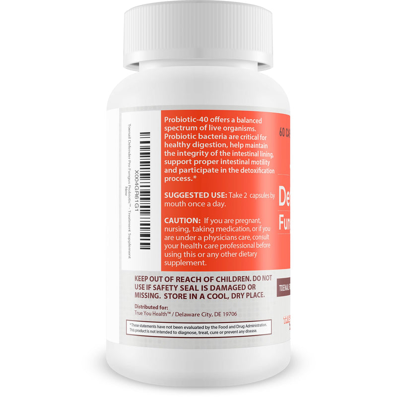 Toenail Defender Pro Fungus Probiotic - Our Best Fungus Defend Probiotics - Toe Nail Probiotics - Natural Formula for Toe & Fingernails - Toenail Defender Probiotic Defend Pills