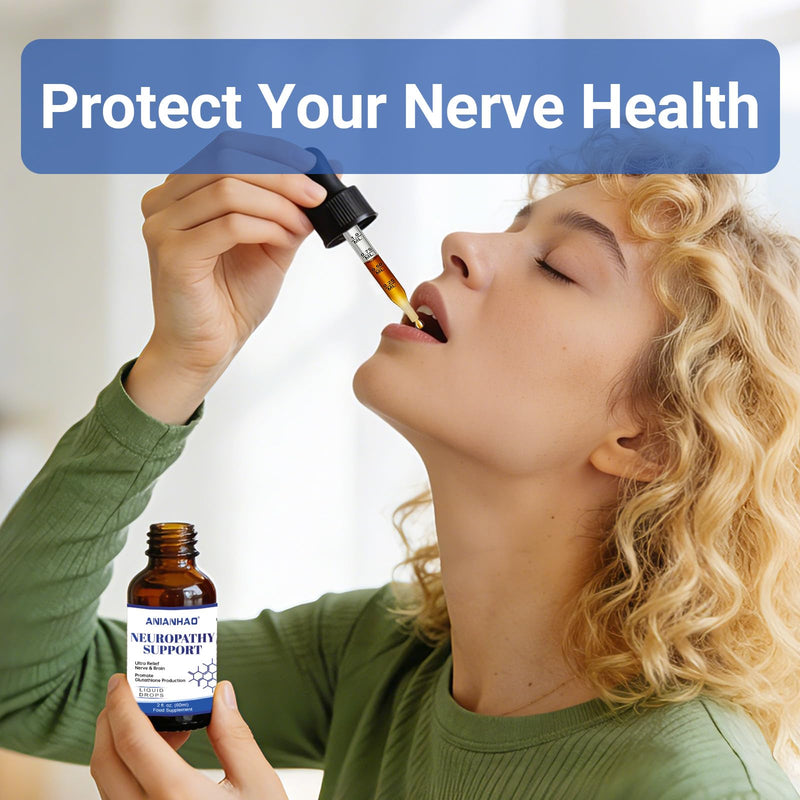 Alpha Lipoic Acid Neuropathy Supplements Liquid Drops, 18-in-1 Stabilized R-Alpha Lipoic Acid (R-ALA) w. Acetyl L-Carnitine Vitamin B-Complex Magnesium for Toes, Feet, Fingers, Hands, Legs & Arms